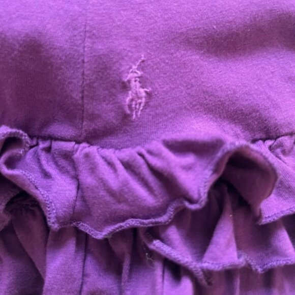 Ralph Lauren Purple Ruffle Baby Dress, 2-Piece Set – new with tags - Picture 3 of 10